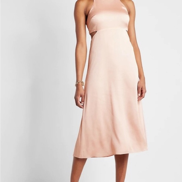 Express satin open back dress - Picture 7 of 7